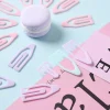 Wholesale of creative boat-shaped paper clips in boxes. Convenient for students to organize test papers. Boat-shaped clips for office storage. Paper clips details Picture